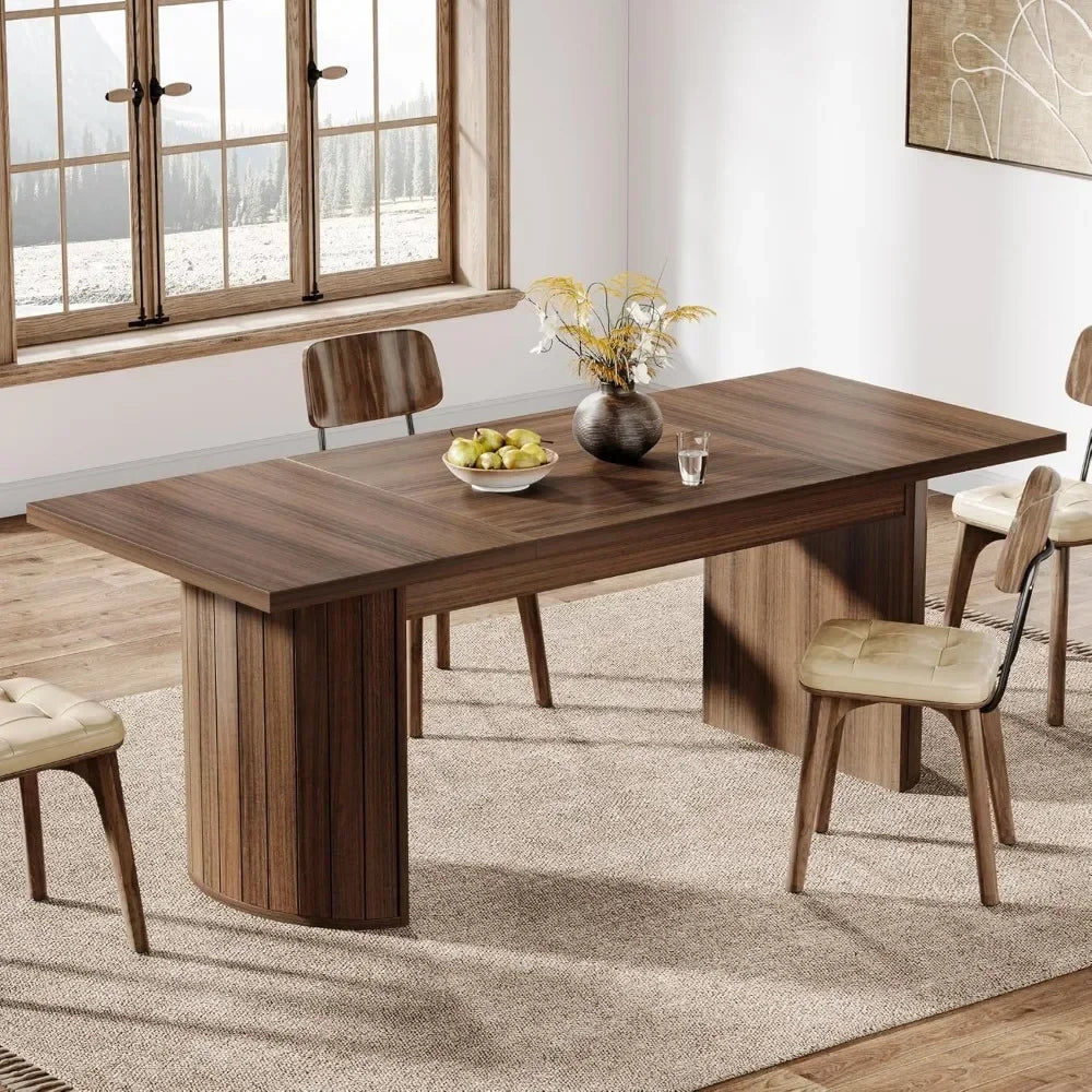 78.7" Extra Long Dining Table for 6-8 People, Large