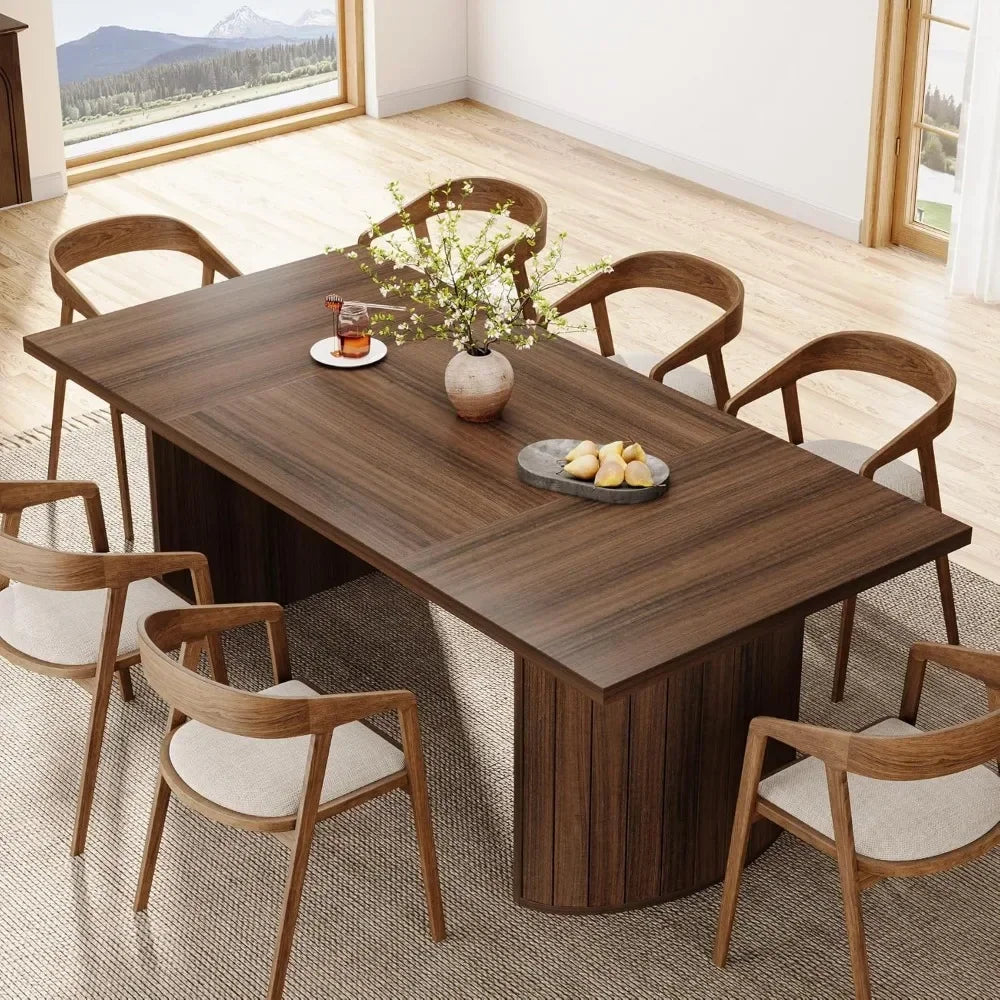 78.7" Extra Long Dining Table for 6-8 People, Large