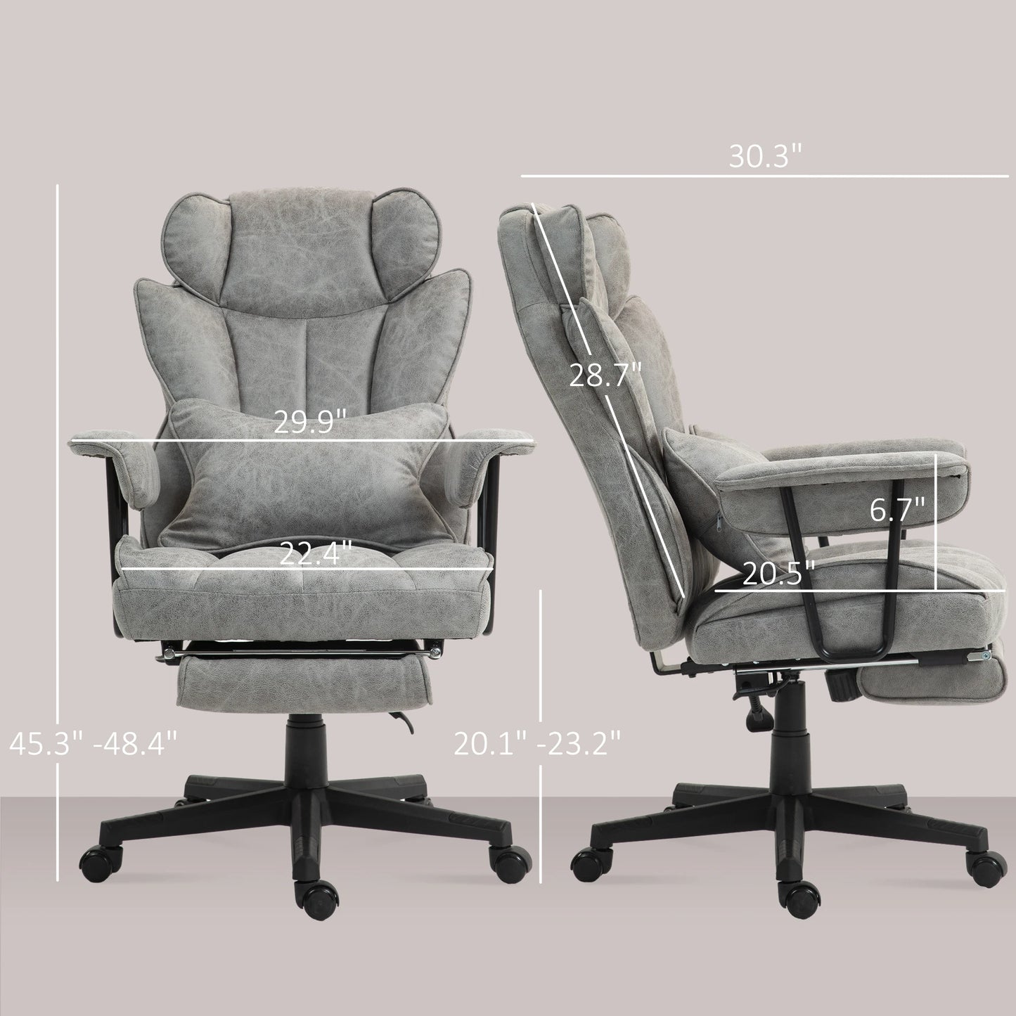 Homcom 400Lbs Big and Tall Office Chair