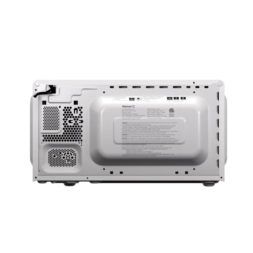 Compact Countertop Microwave Oven 700W Digital Display