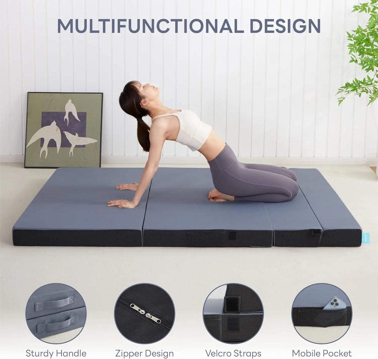 Folding Mattress Twin XL High Density Foam Mattress