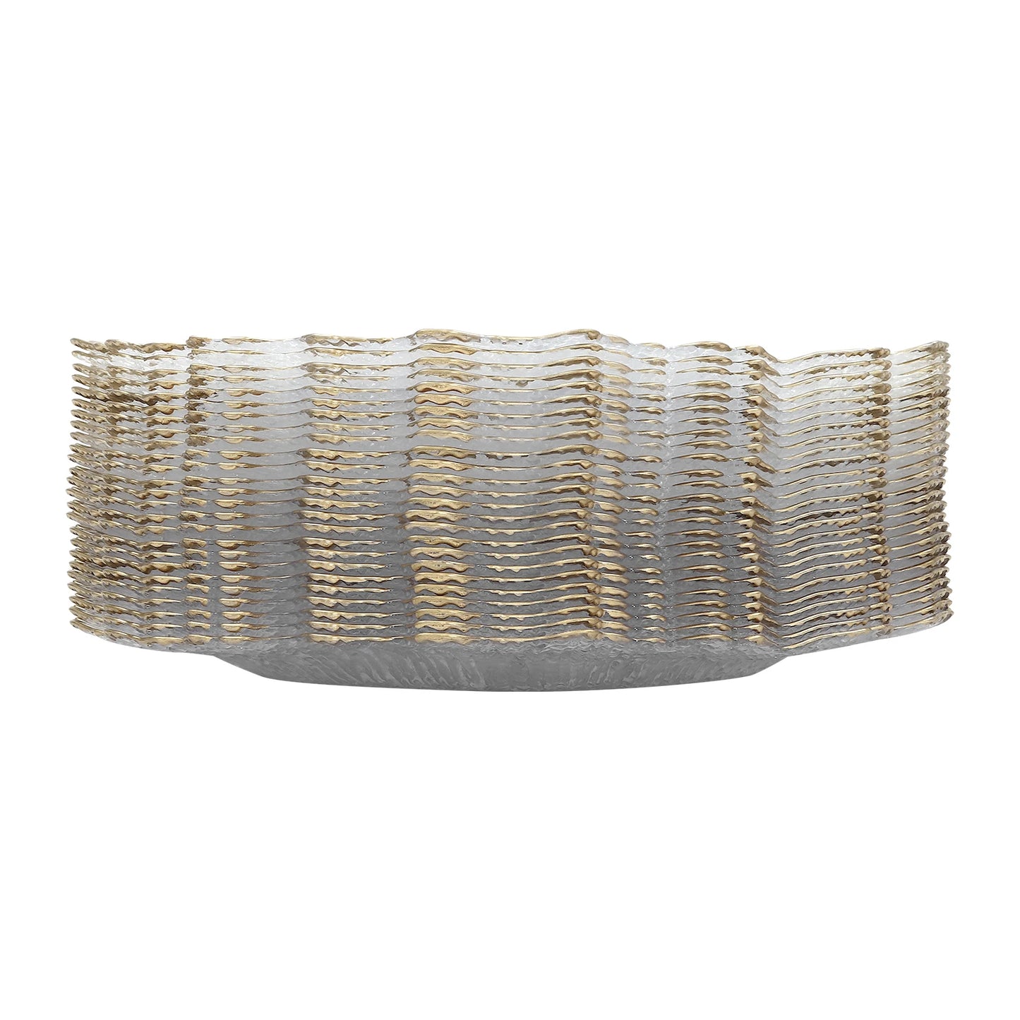 25Pcs Gold/Rose Gold Charger Plates Clear Charger Plates 32