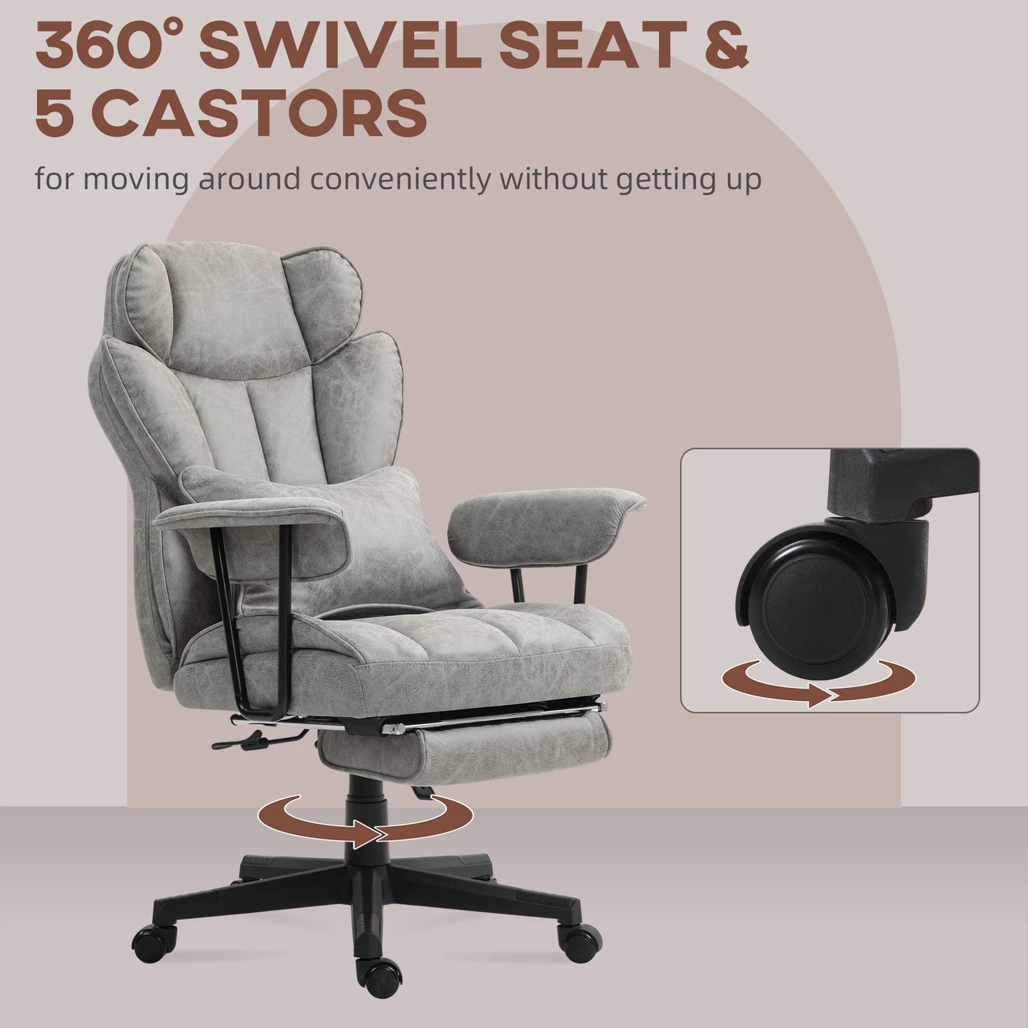 Homcom 400Lbs Big and Tall Office Chair