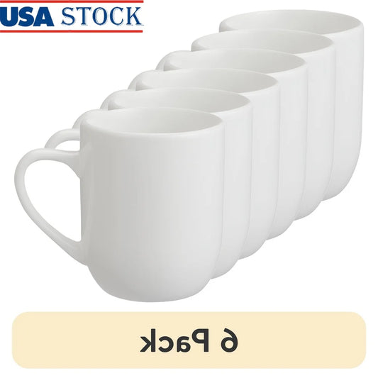 12oz Glazed Stoneware Mug Set of 6 Dishwasher Safe Microwave Safe