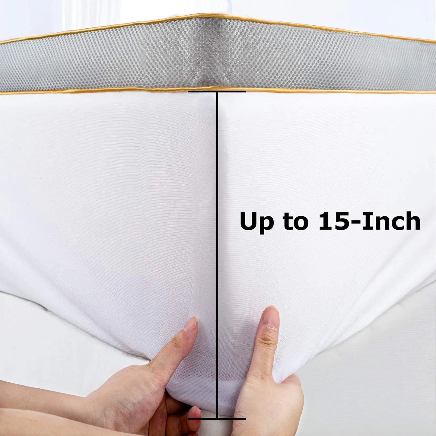 BedStory 4 Inch Mattress Topper - Twin/Full/Queen/King,