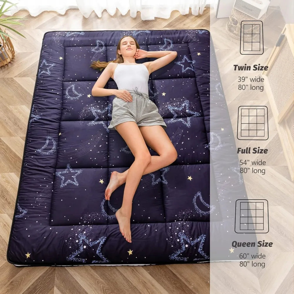 Black Moon and Star Futon Mattress,