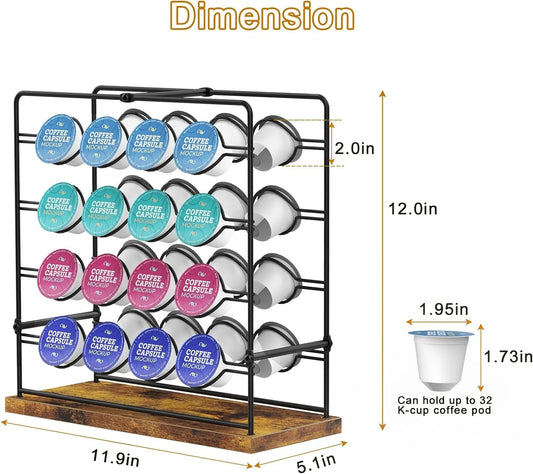 K Cup Holder Modern Coffee Pod Holder Stand Metal Coffee Pod