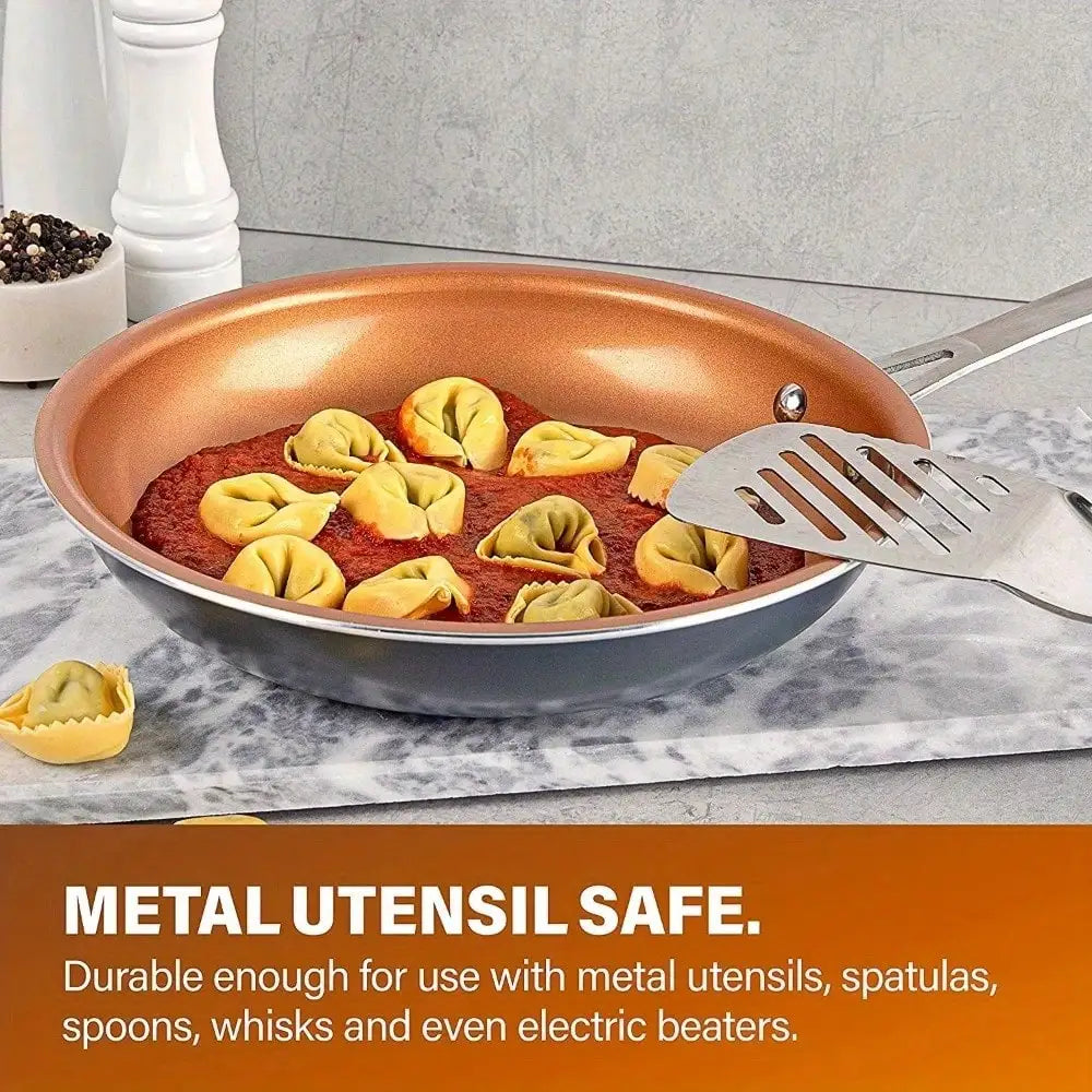 Ceramic and titanium non-stick frying pan,