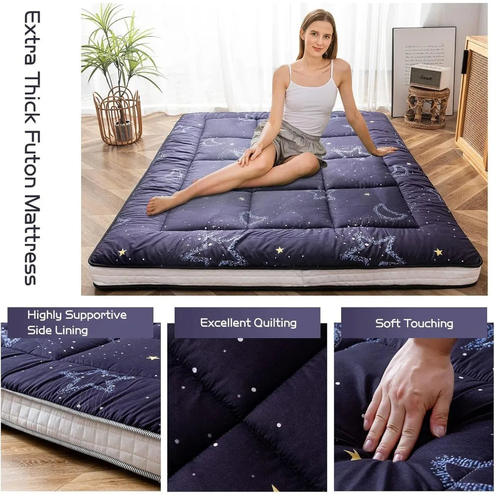 Black Moon and Star Futon Mattress,