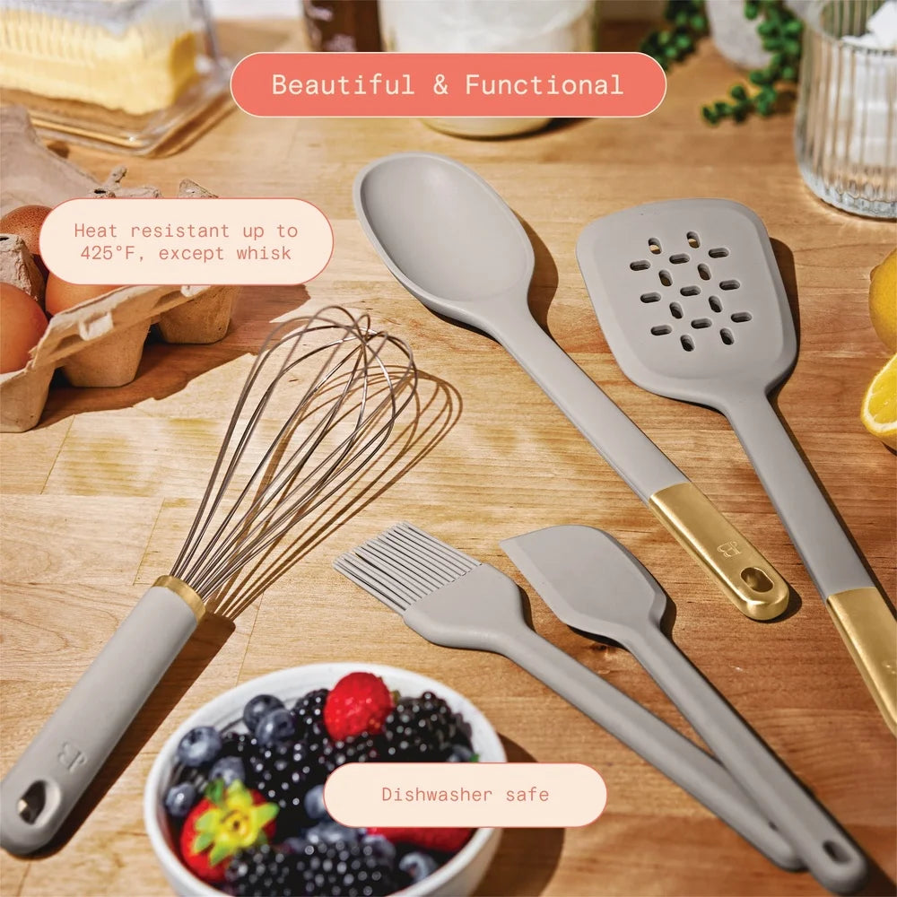 5-Piece Kitchen Tool Set Slotted