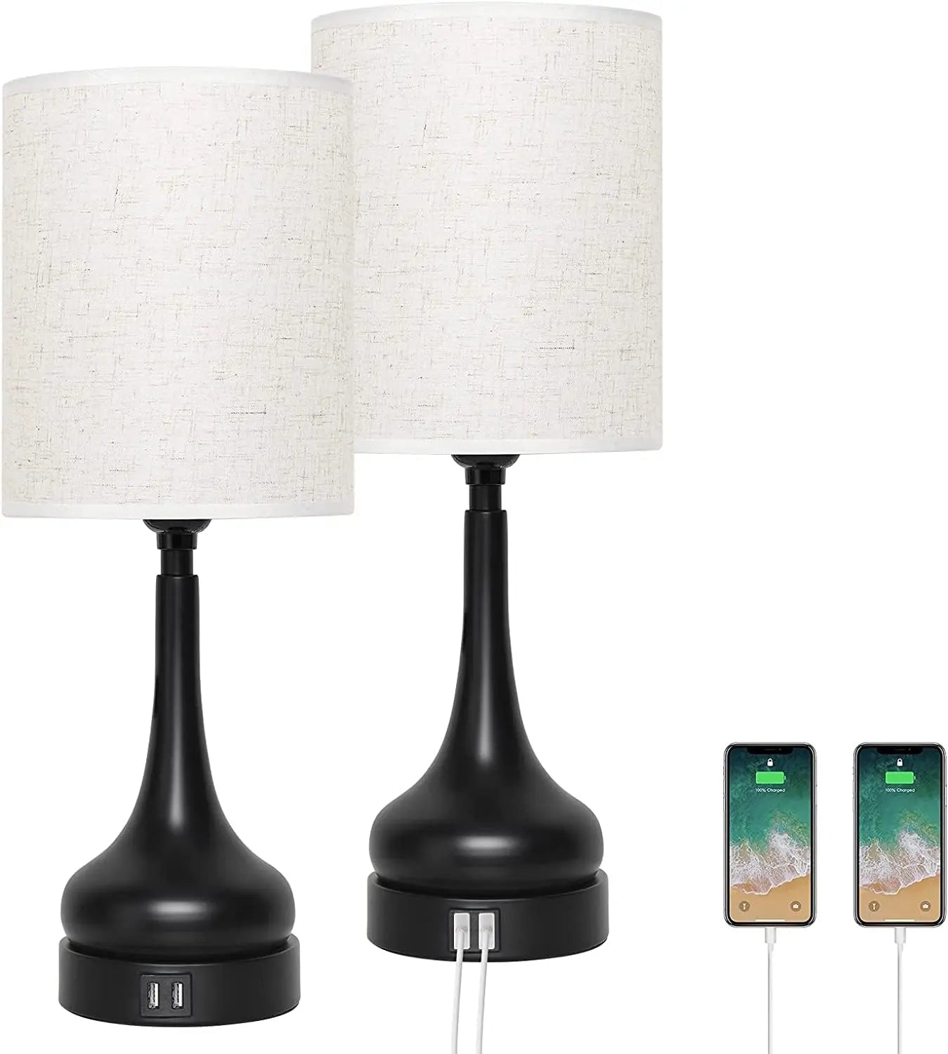 Bedside Lamp Bedroom Table Lamp Set of 2 Table Lamps with