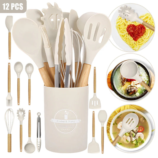 12pcs Silicone Kitchenware