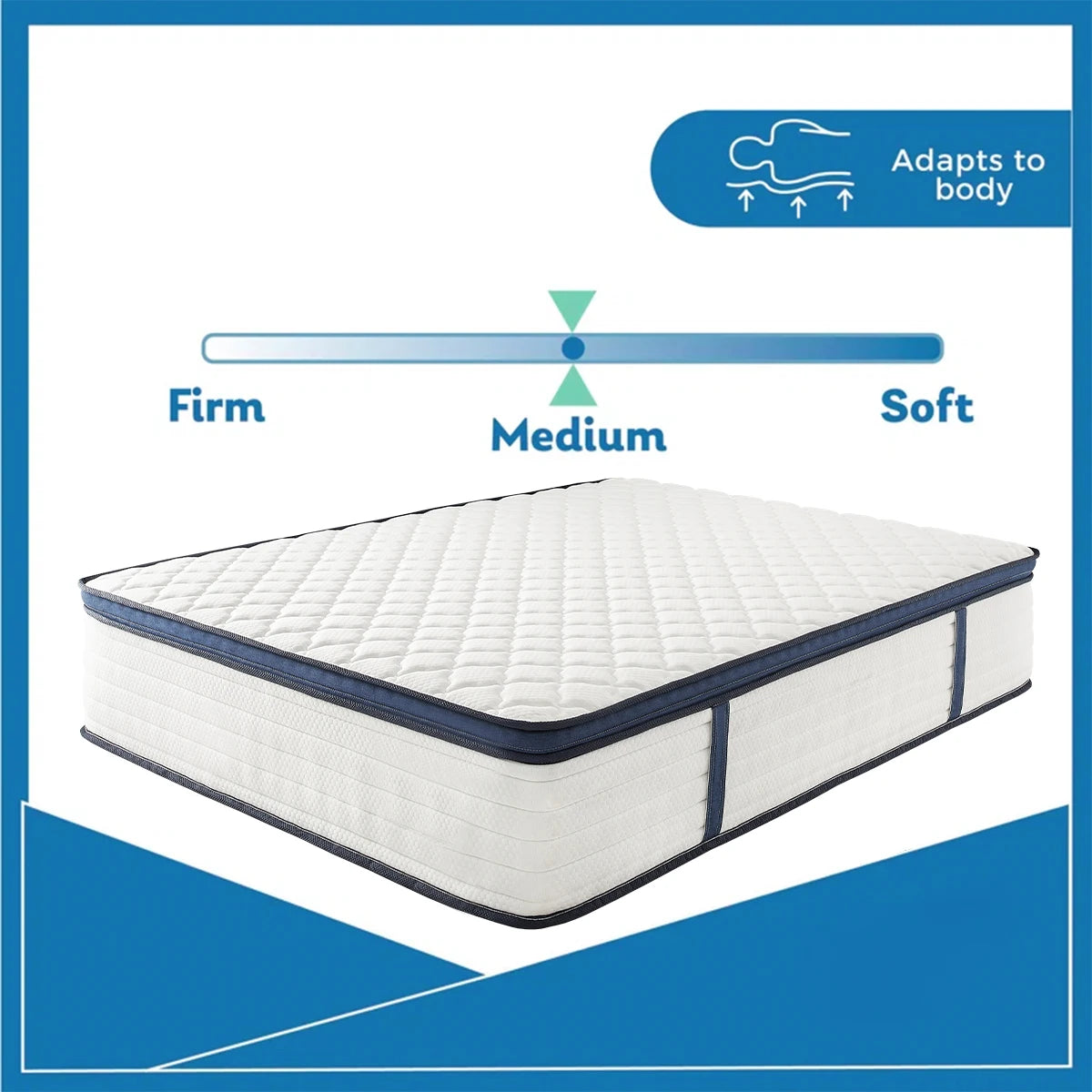 Queen Size Mattress Gel Memory Foam Hybrid Mattress ,