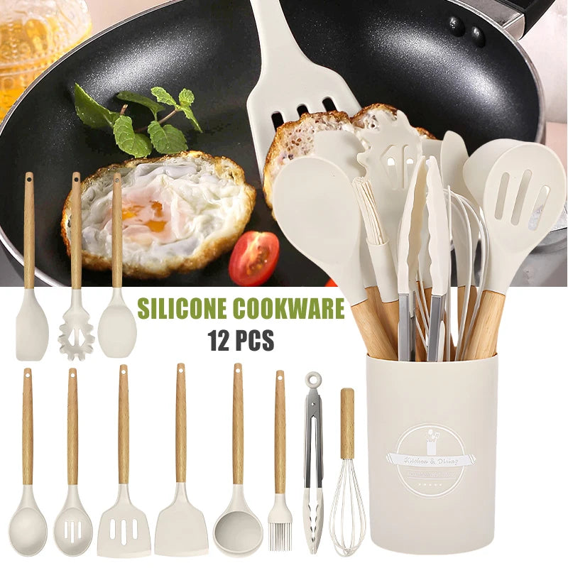 12pcs Silicone Kitchenware