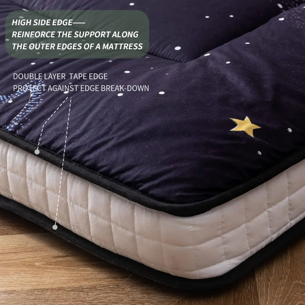 Black Moon and Star Futon Mattress,