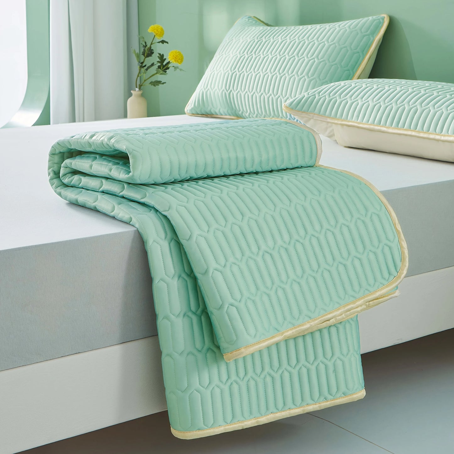 Cool Feeling Ice Fabric Bed Home
