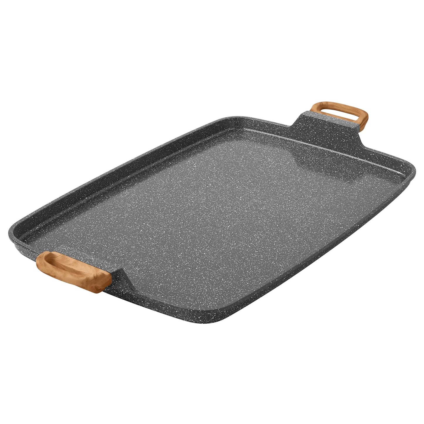 Cast Aluminum Double Griddle with Charcoal Grey Spec