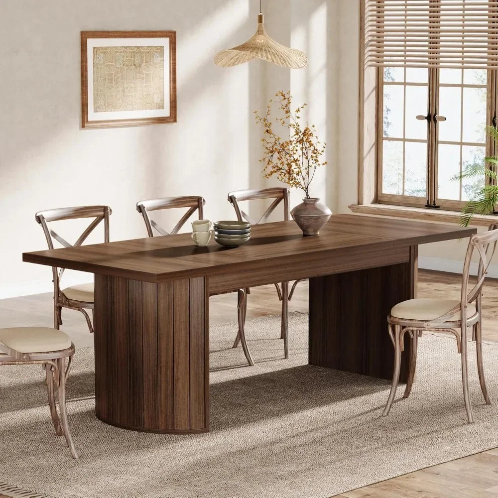78.7" Extra Long Dining Table for 6-8 People, Large
