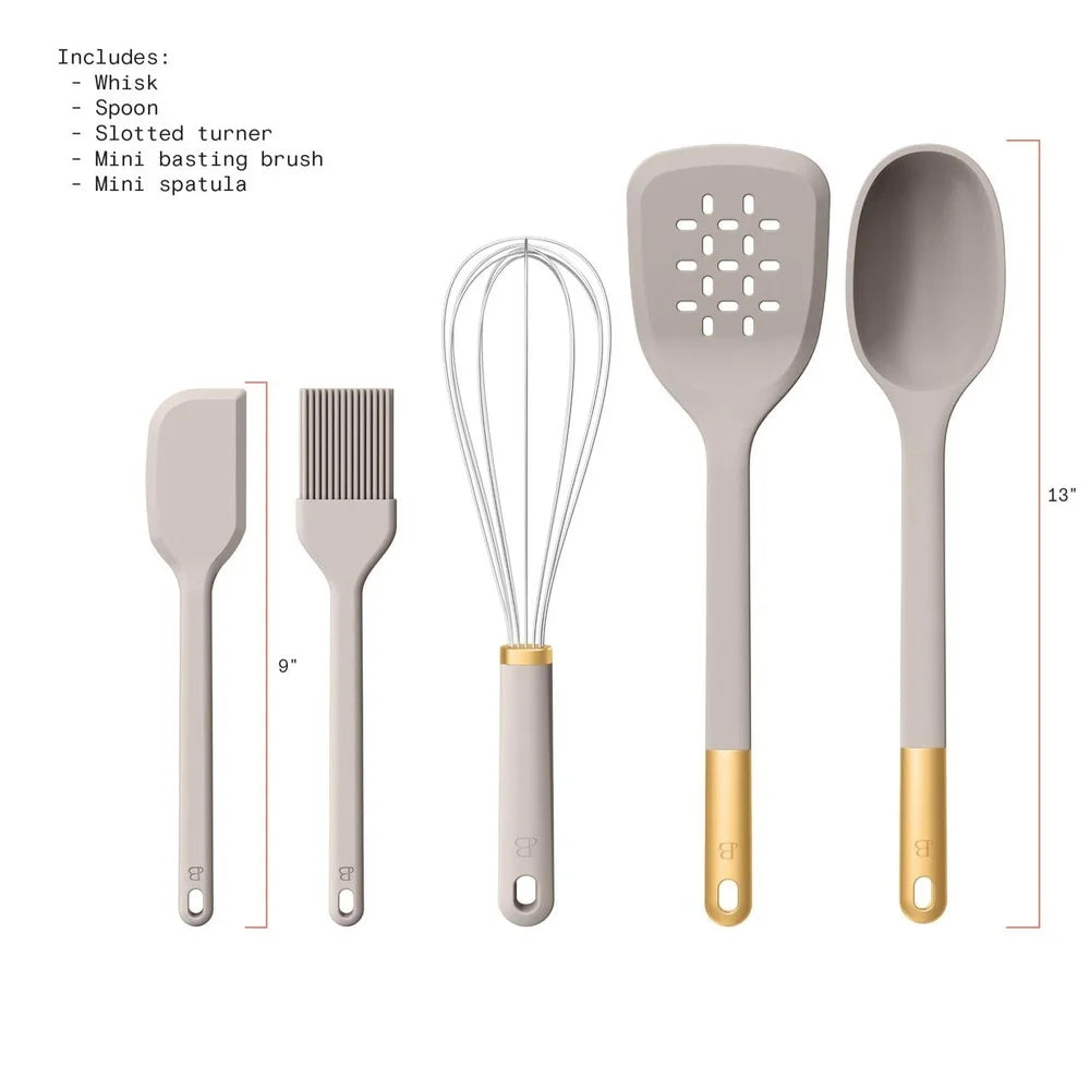5-Piece Kitchen Tool Set Slotted