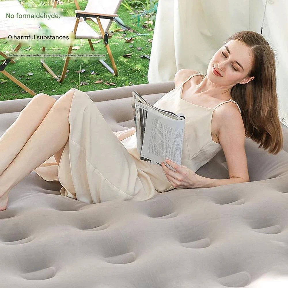 Camping Air bed with Backrest 2 Persons Inflatable Mat
