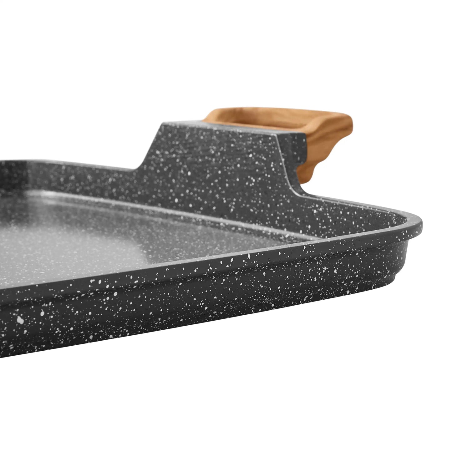 Cast Aluminum Double Griddle with Charcoal Grey Spec