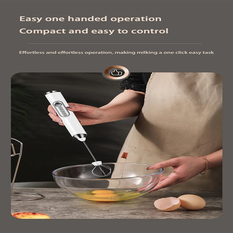 XIAOMI Electric Milk Frother Mini Handheld Wireless
