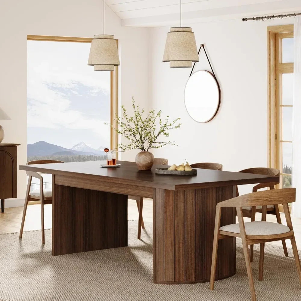 78.7" Extra Long Dining Table for 6-8 People, Large