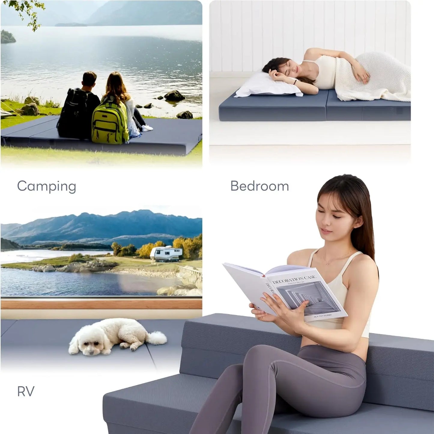 Folding Mattress Twin XL High Density Foam Mattress