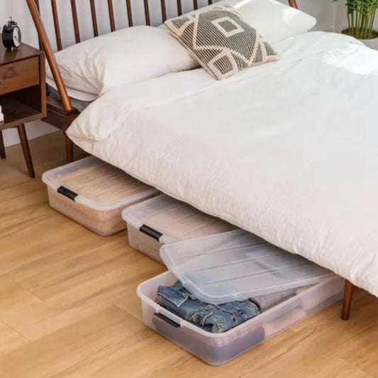50 Qt.12.5 Gal. Under Bed Storage Container, 3-Pack