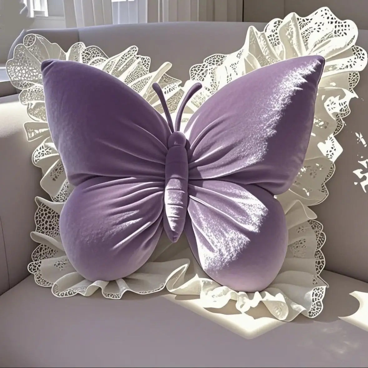 1Pcs Princess Butterfly Office Pillow