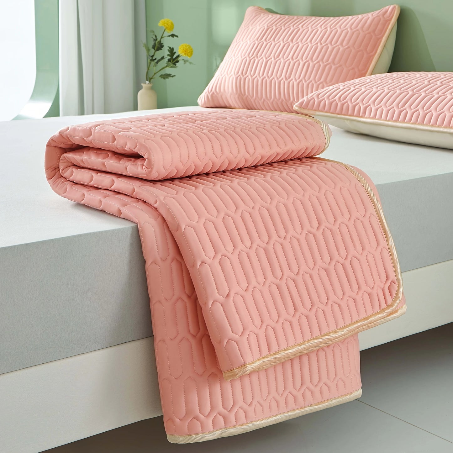Cool Feeling Ice Fabric Bed Home