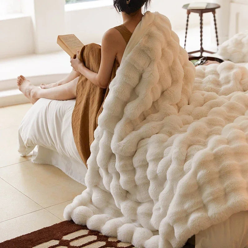 New Tie-dye Tuscan Faux Fur Weighted Blankets