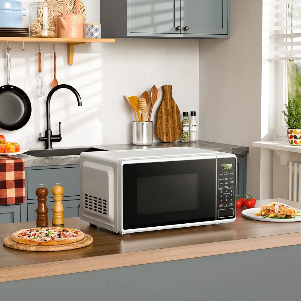 Compact Countertop Microwave Oven 700W Digital Display