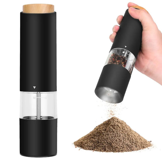 2Pcs Electric Salt and Pepper Grinder Battery Powered