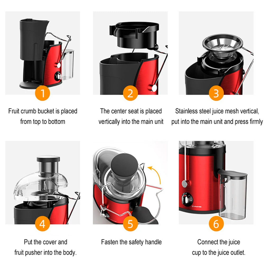 Electric Orange Juicer 400W Fruit Vegetable Blender