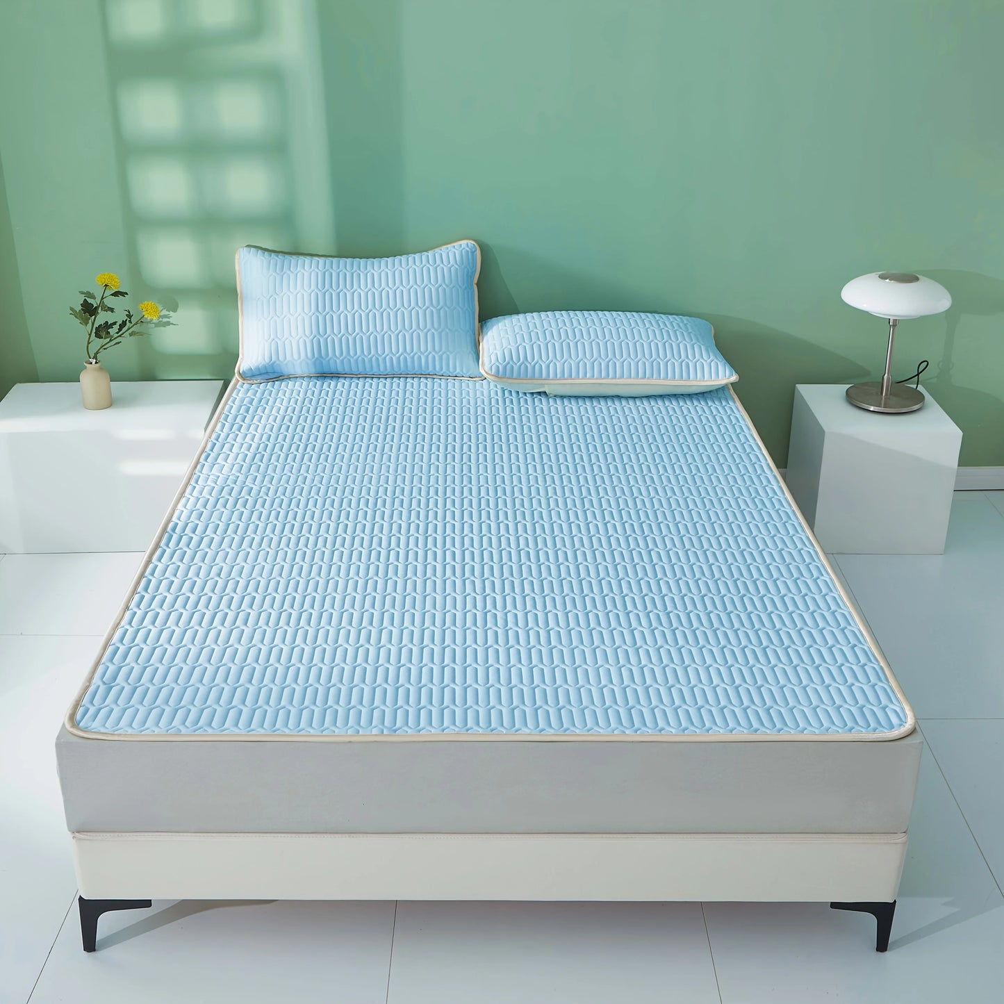 Cool Feeling Ice Fabric Bed Home