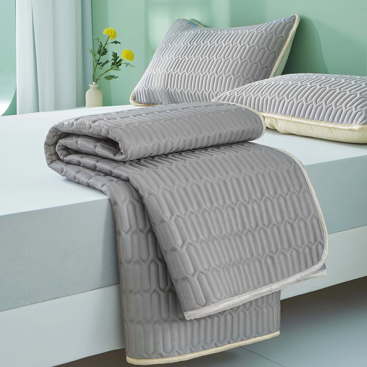 Cool Feeling Ice Fabric Bed Home