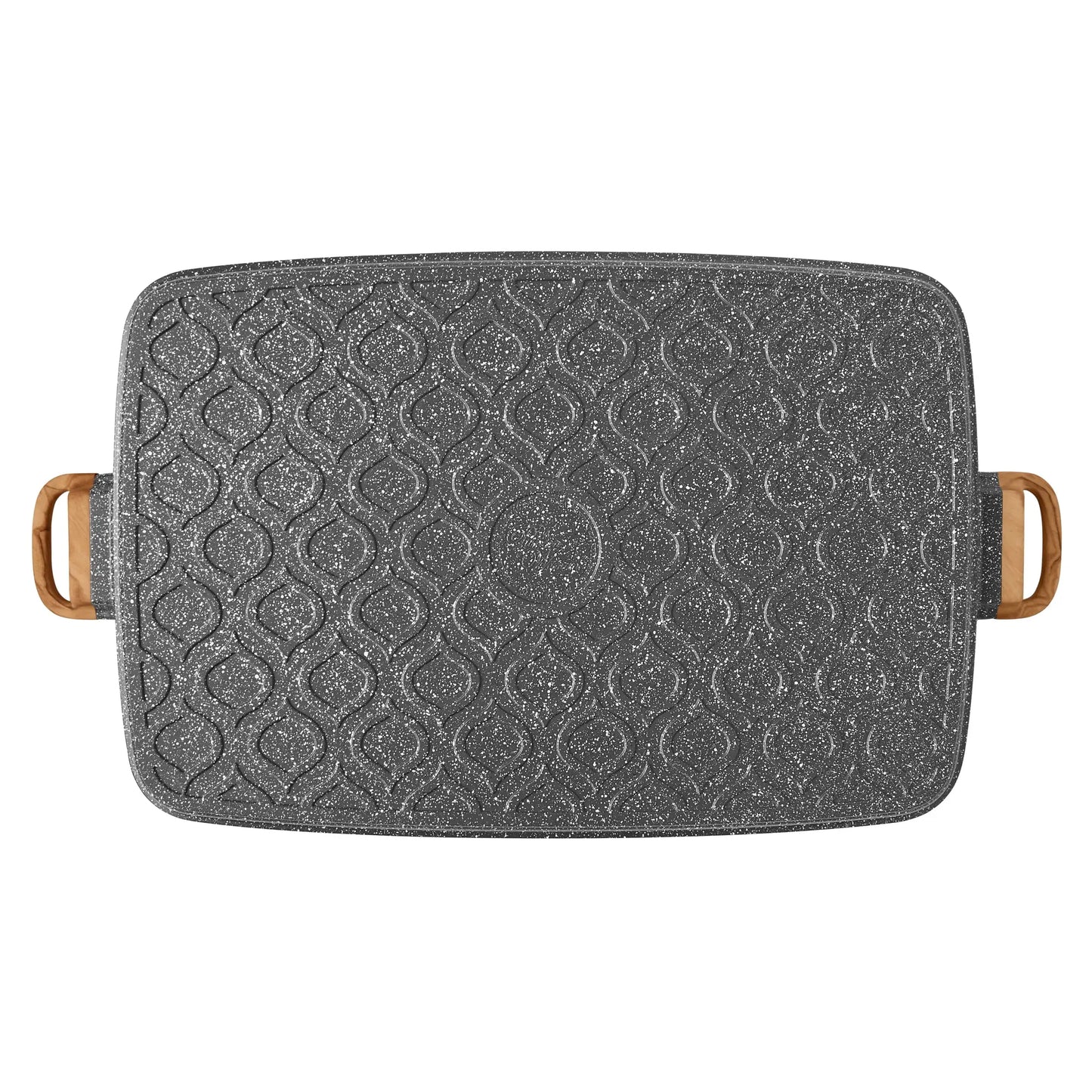 Cast Aluminum Double Griddle with Charcoal Grey Spec