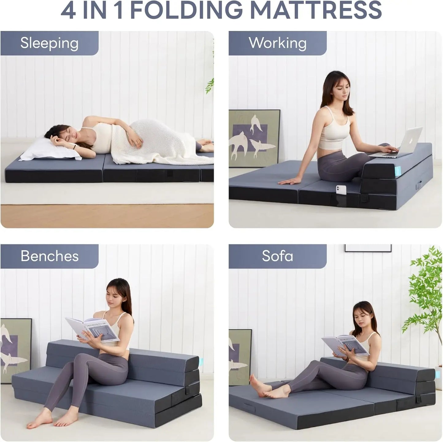 Folding Mattress Twin XL High Density Foam Mattress