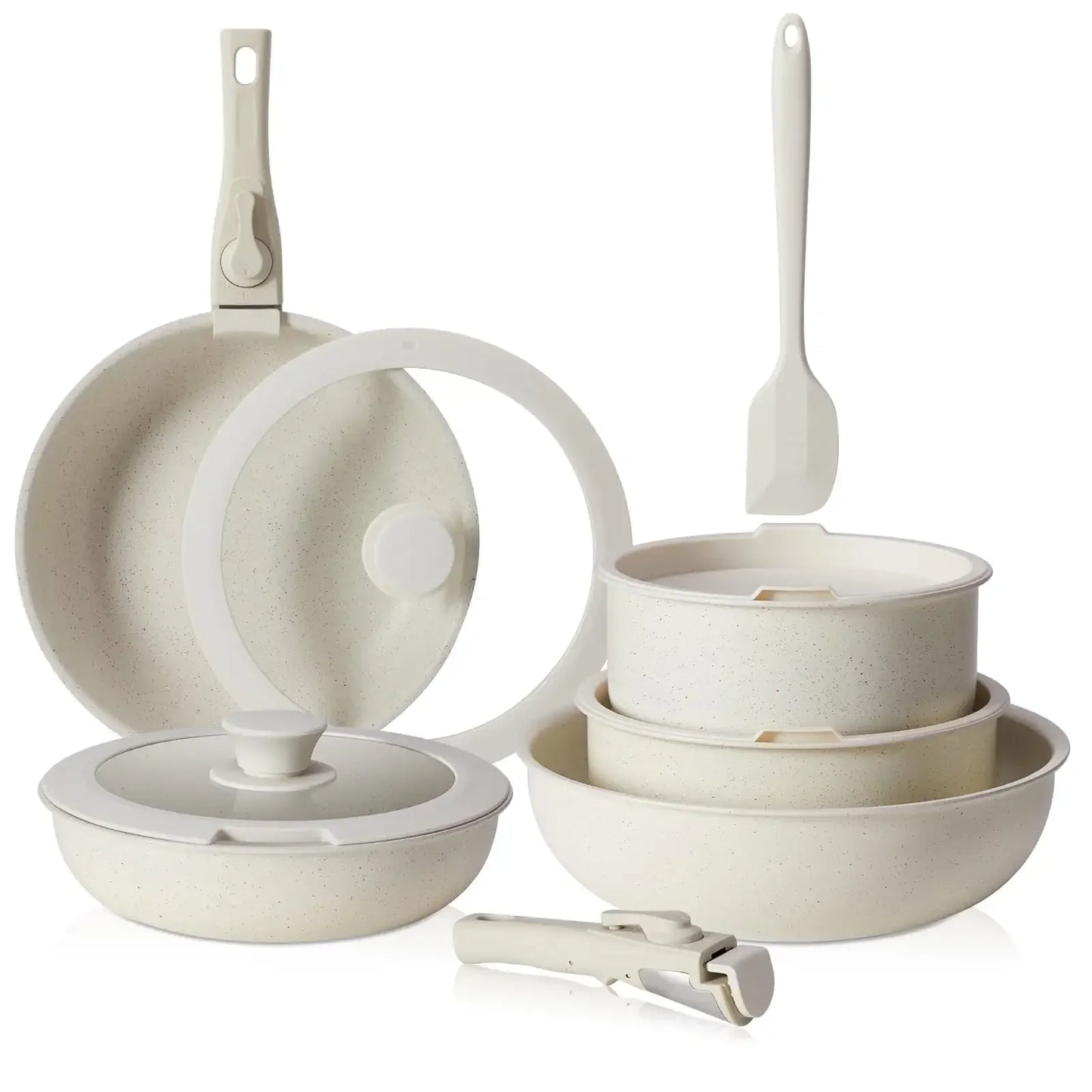12pcs Non-Stick Cookware Set, Pots