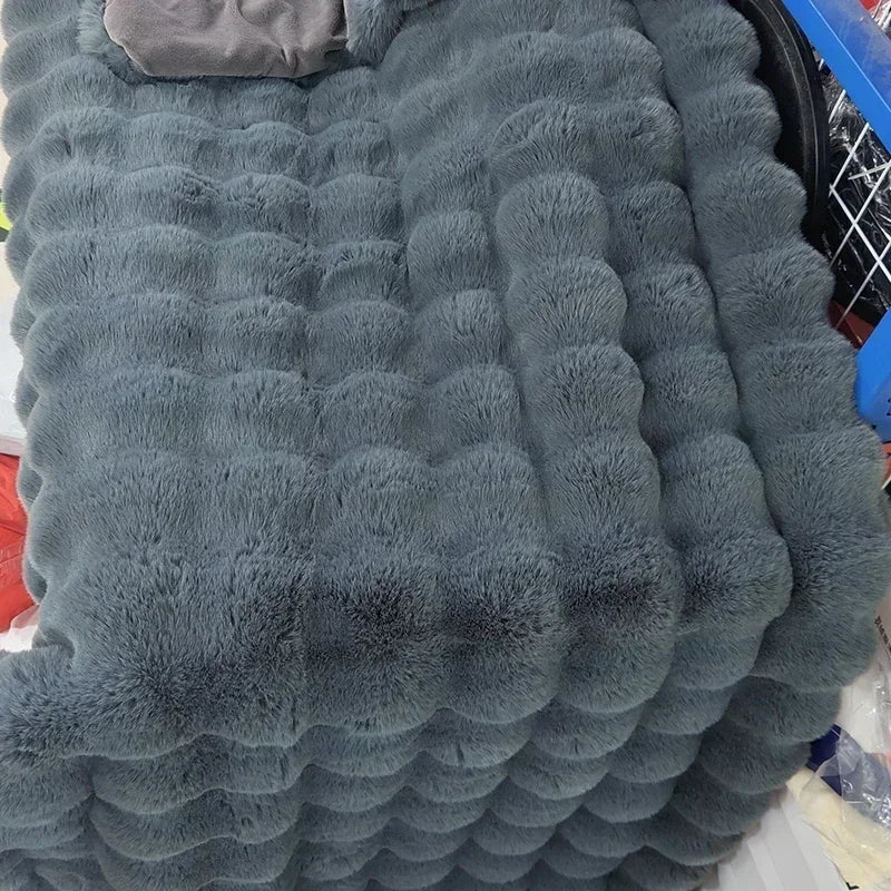 New Tie-dye Tuscan Faux Fur Weighted Blankets