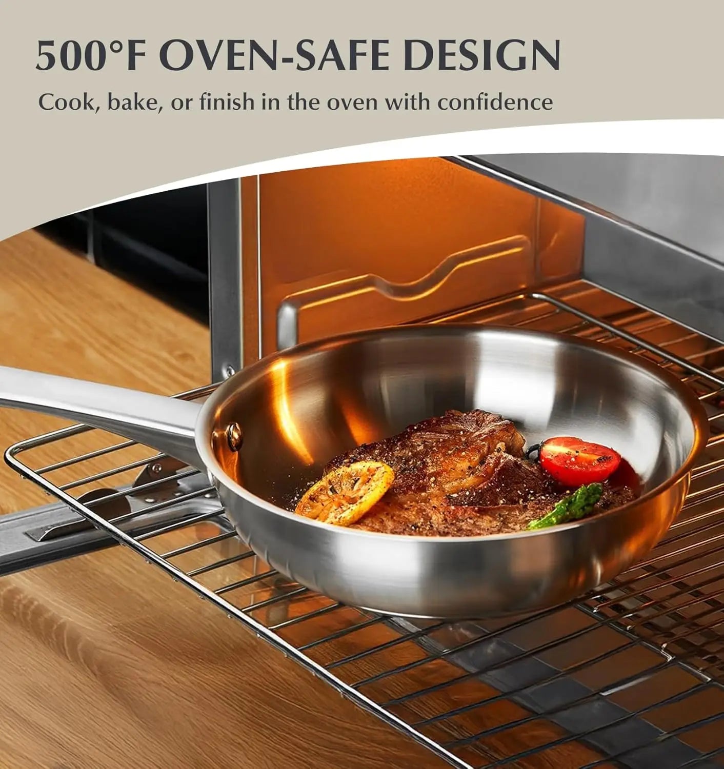 KOCH SYSTEME CS 10 Piece Stainless Steel Pots and Pans Set,